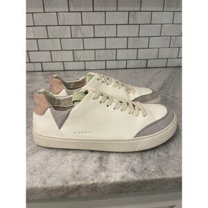 Fleeters Shoes Women Size 9.5 EU 40 Cream Gray Pink Barefoot Sneakers Comfort